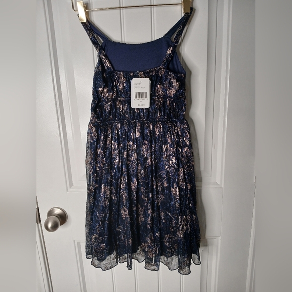 JCPenney Blue Smocked Tiered Sundress for Wedding Guest - Picture 5 of 7